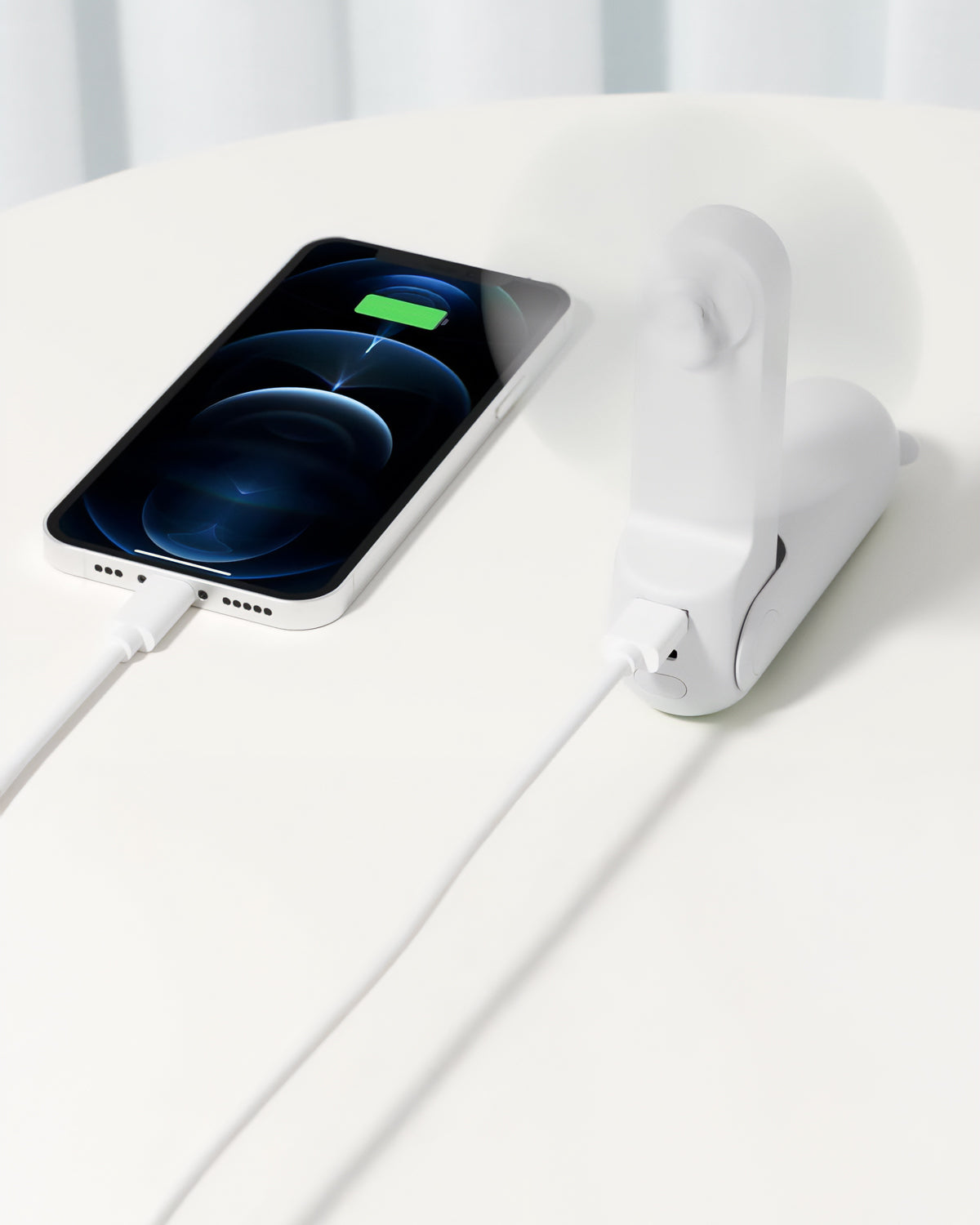 Portable Fan with Powerbank and Flashlight
