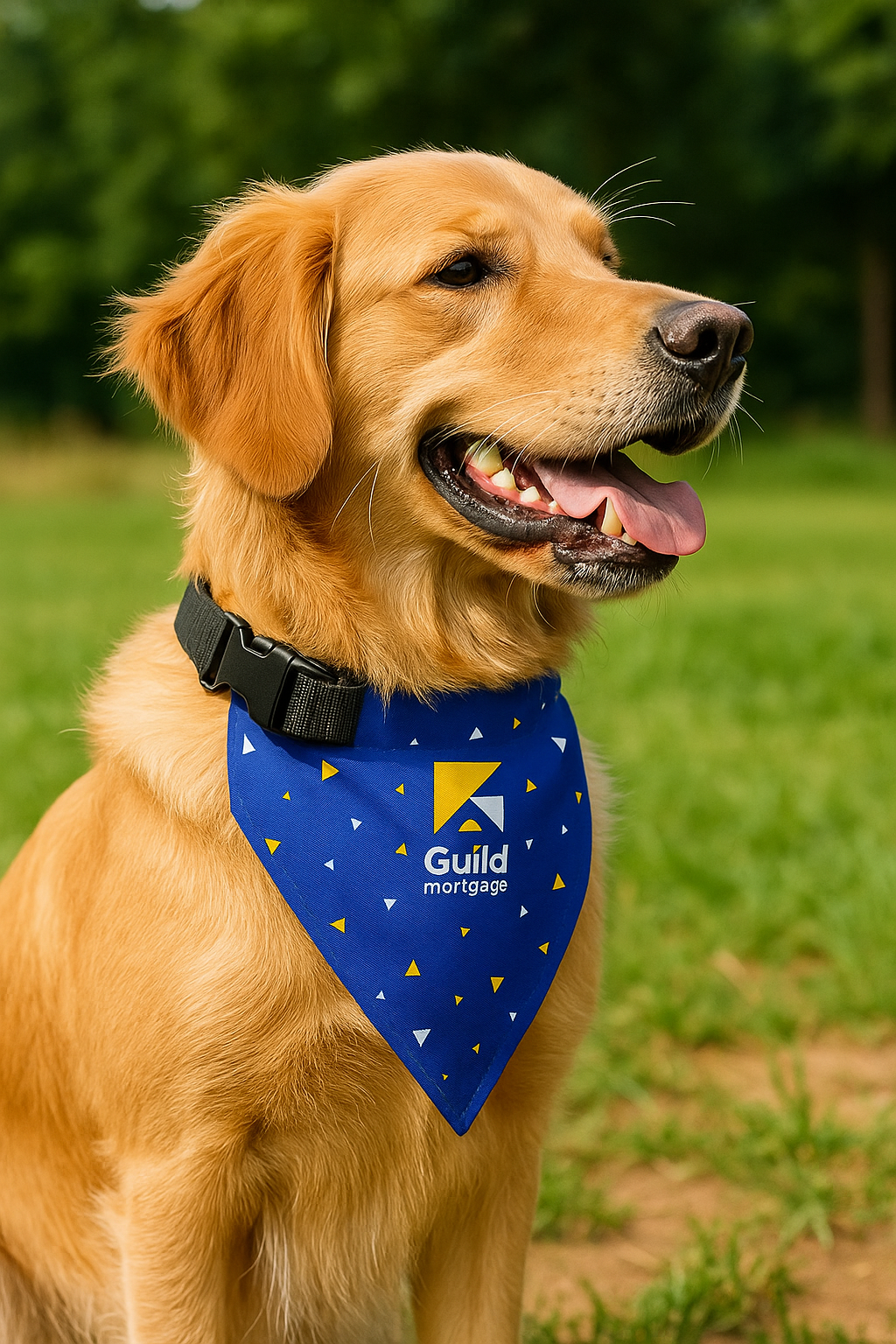Adjustable Dog Bandana with Buckle