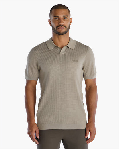BYLT Textured Knit Polo