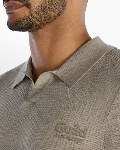 BYLT Textured Knit Polo