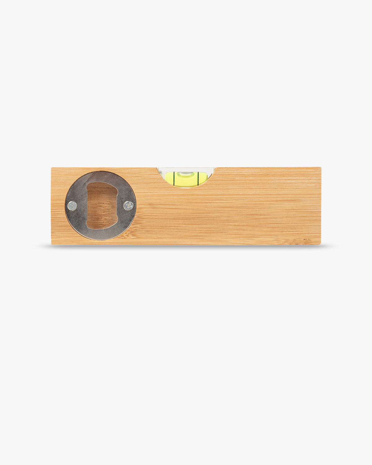 Bamboo Level + Bottle Opener