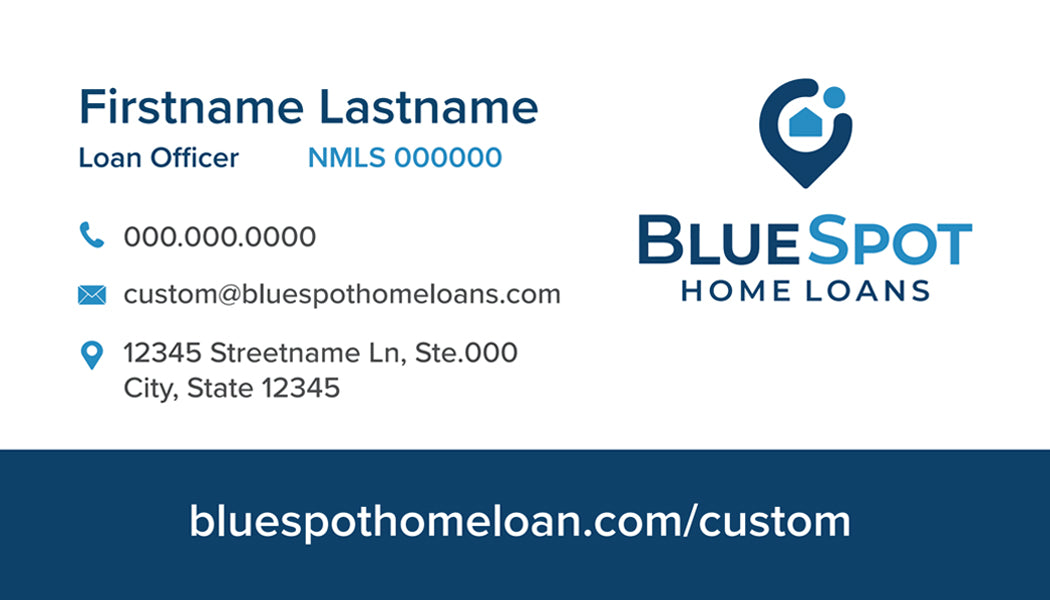 Blue Spot Home Loans Business Cards