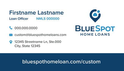 Blue Spot Home Loans Business Cards