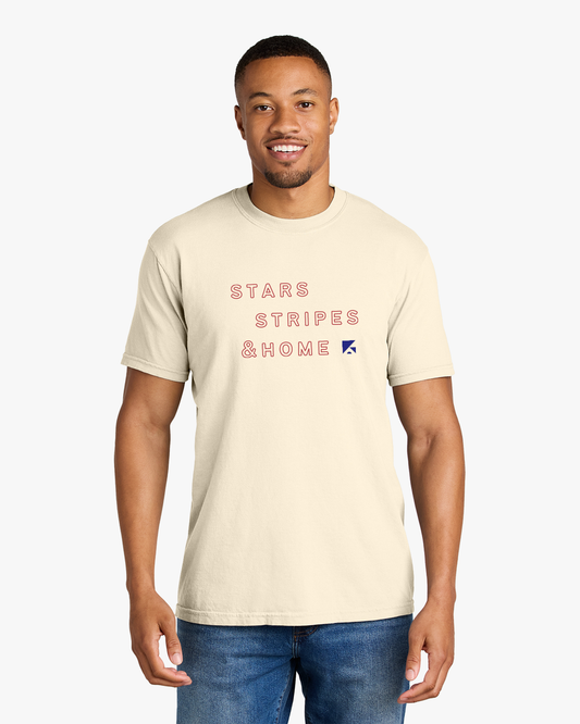 Comfort Colors Stars Stripes and Home Tee