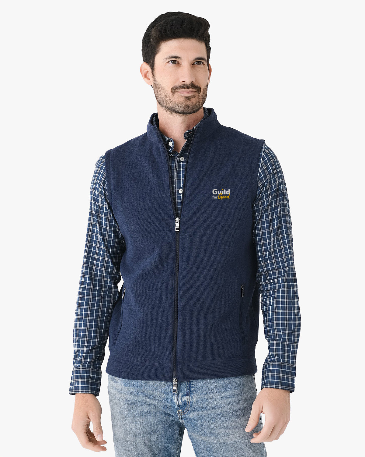 Guild for Good Peter Millar Coolspun Lite Full-Zip Sweater Vest