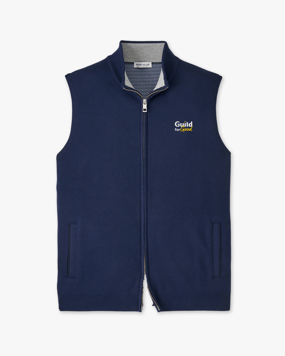 Guild for Good Peter Millar Coolspun Lite Full-Zip Sweater Vest