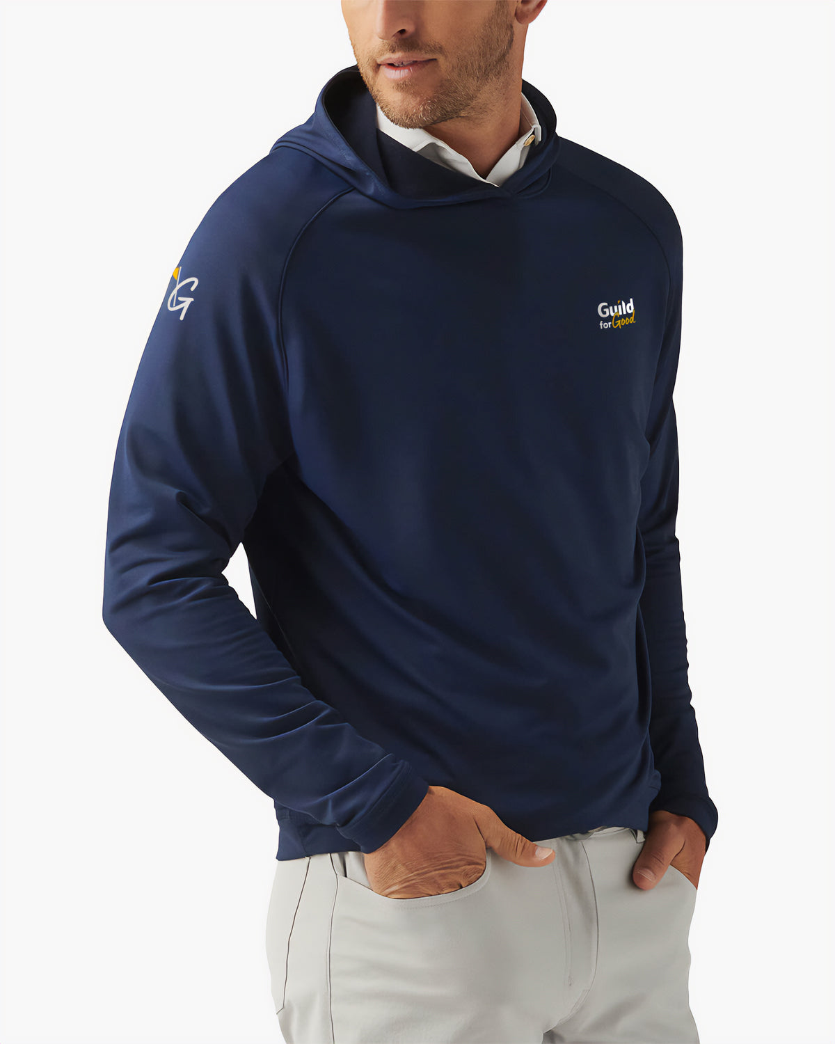Guild for Good Peter Millar Men's Pine Performance Hoodie