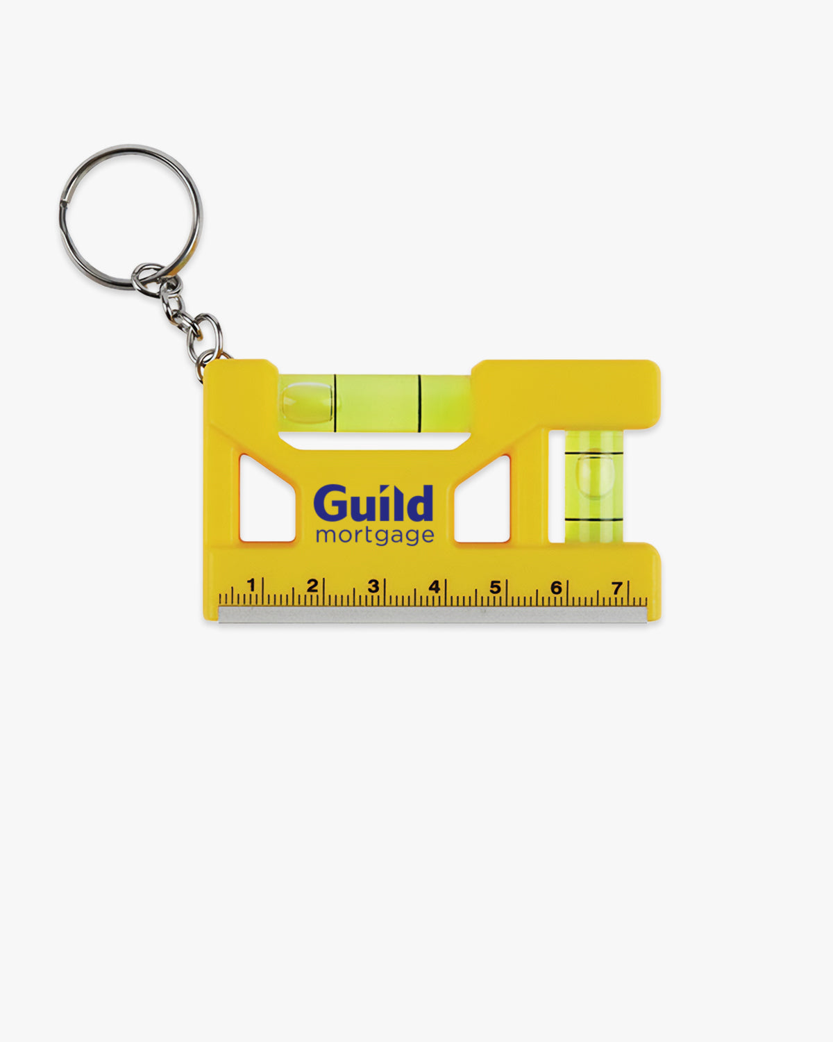 Hank 3" Level / Ruler Keyring - 25 Pack