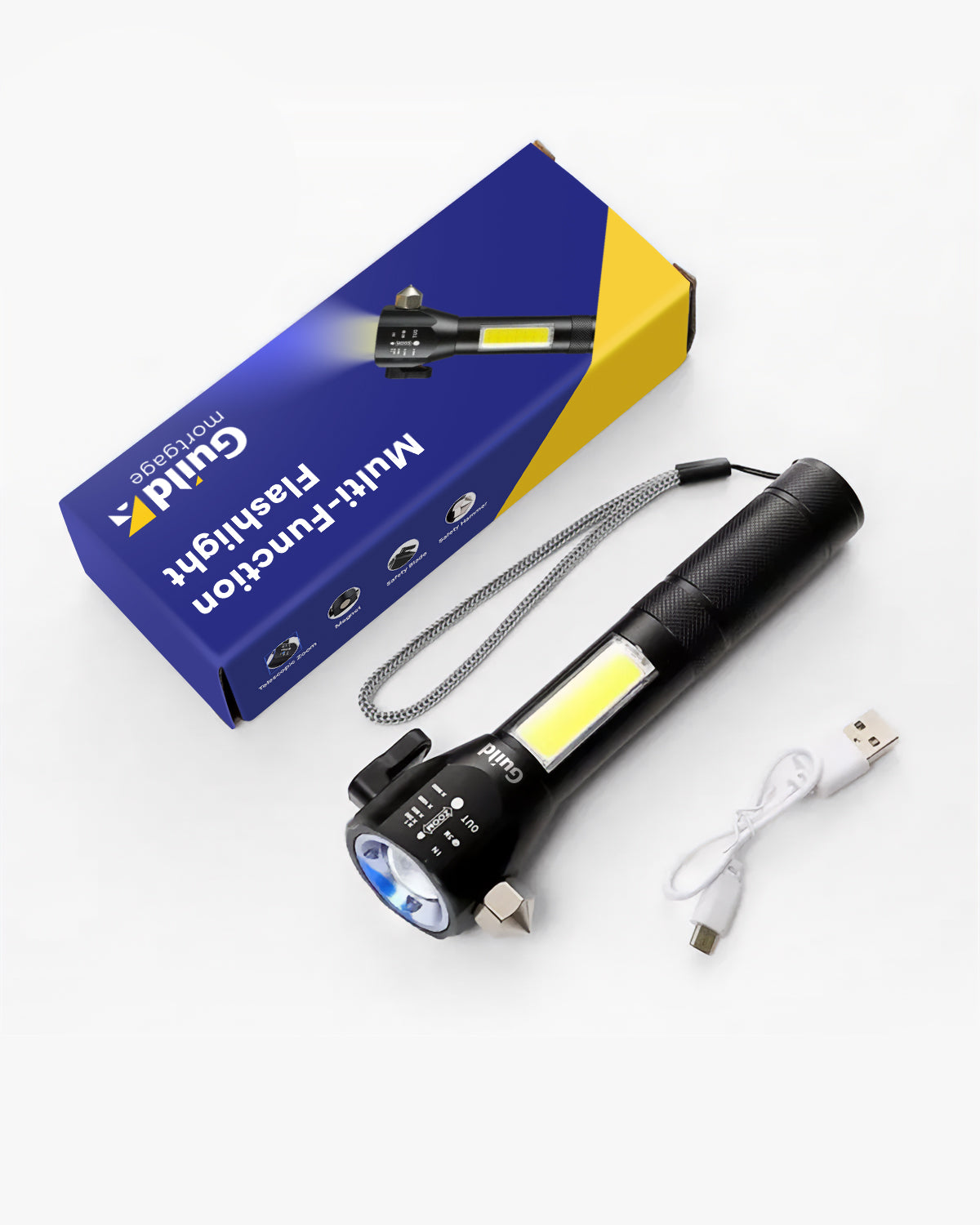 Guild Multifunction Safety Flashlight & Car Escape Tool
