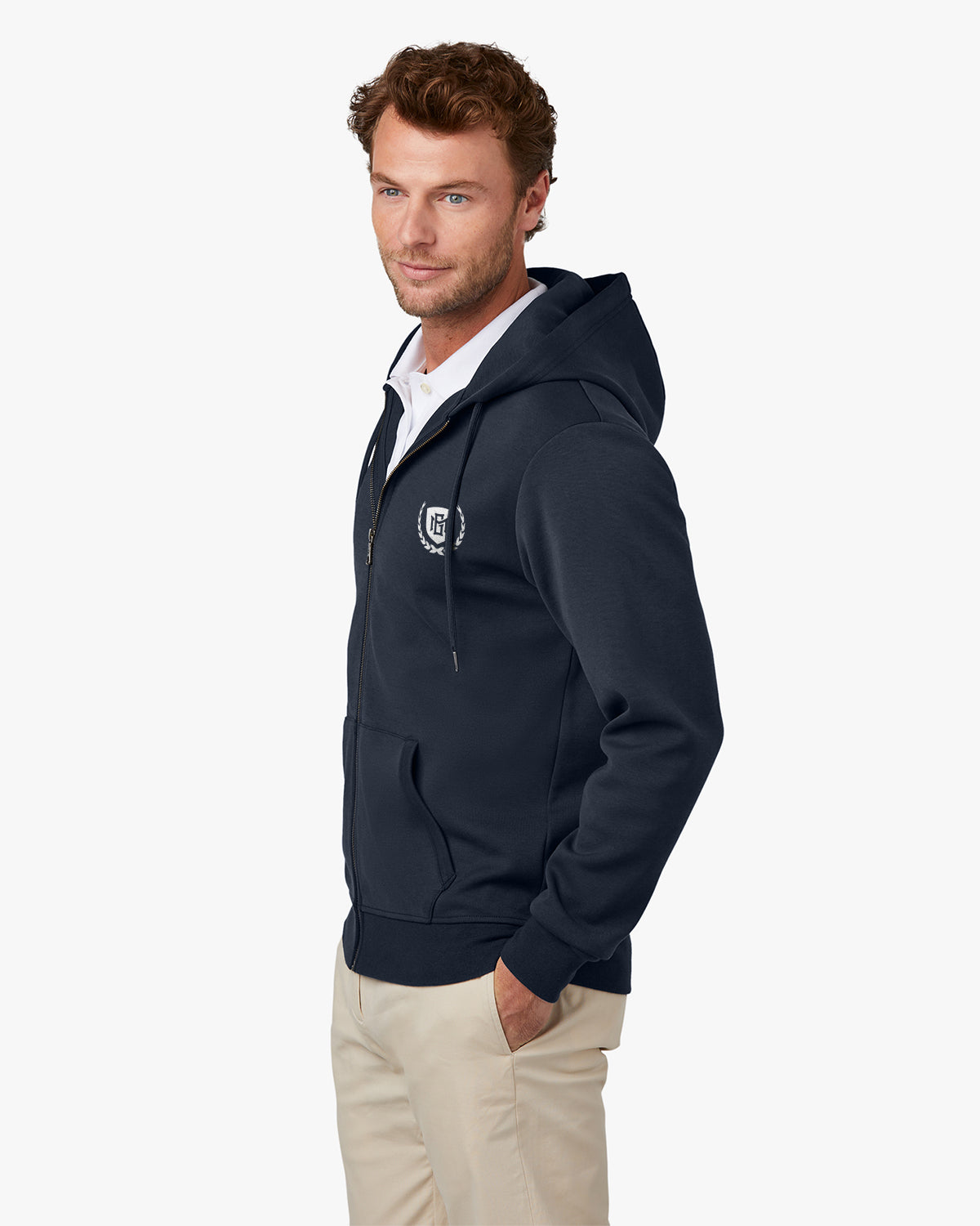 Brooks Brothers Double-Knit Full-Zip Hoodie