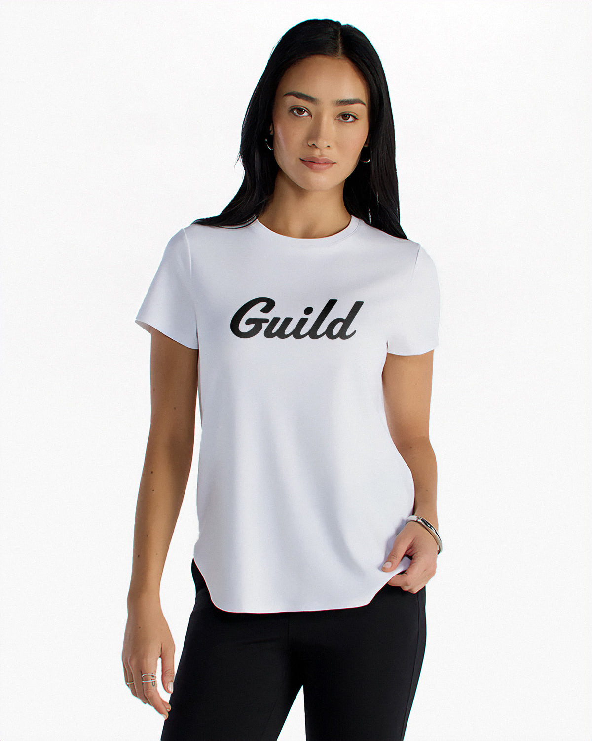 BYLT Women's Everyday Hi-Lo Tee — White