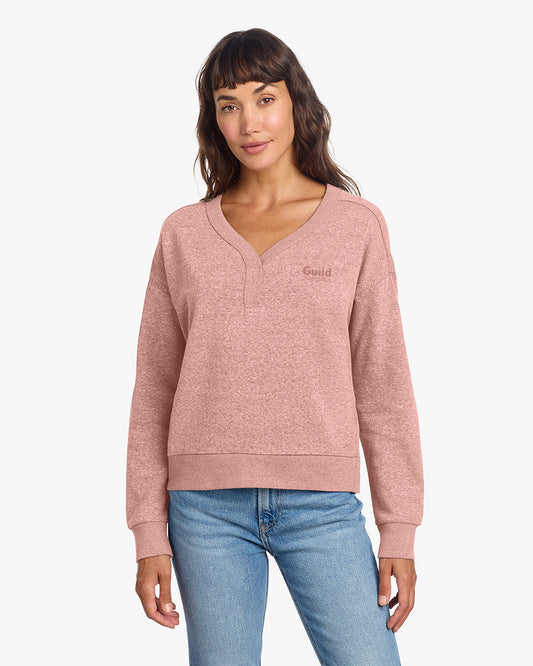 Guild Women’s Perfect Tri V-Neck Sweatshirt