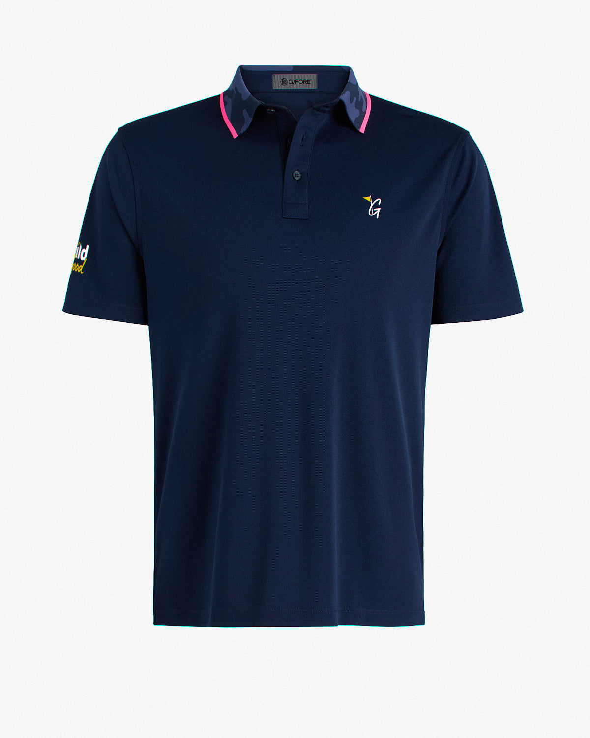 Guild for Good G/FORE Men's Camo Collar Performance Pique Polo — detail