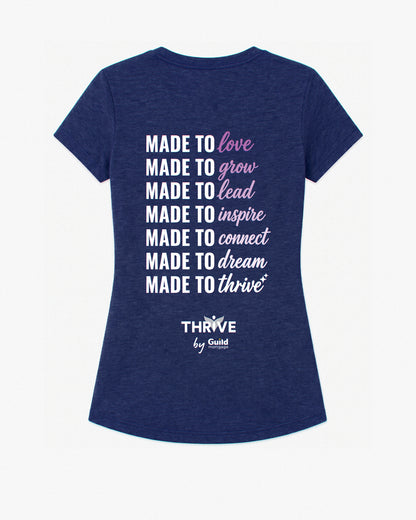 Guild Made to Thrive Women’s Tee — detail