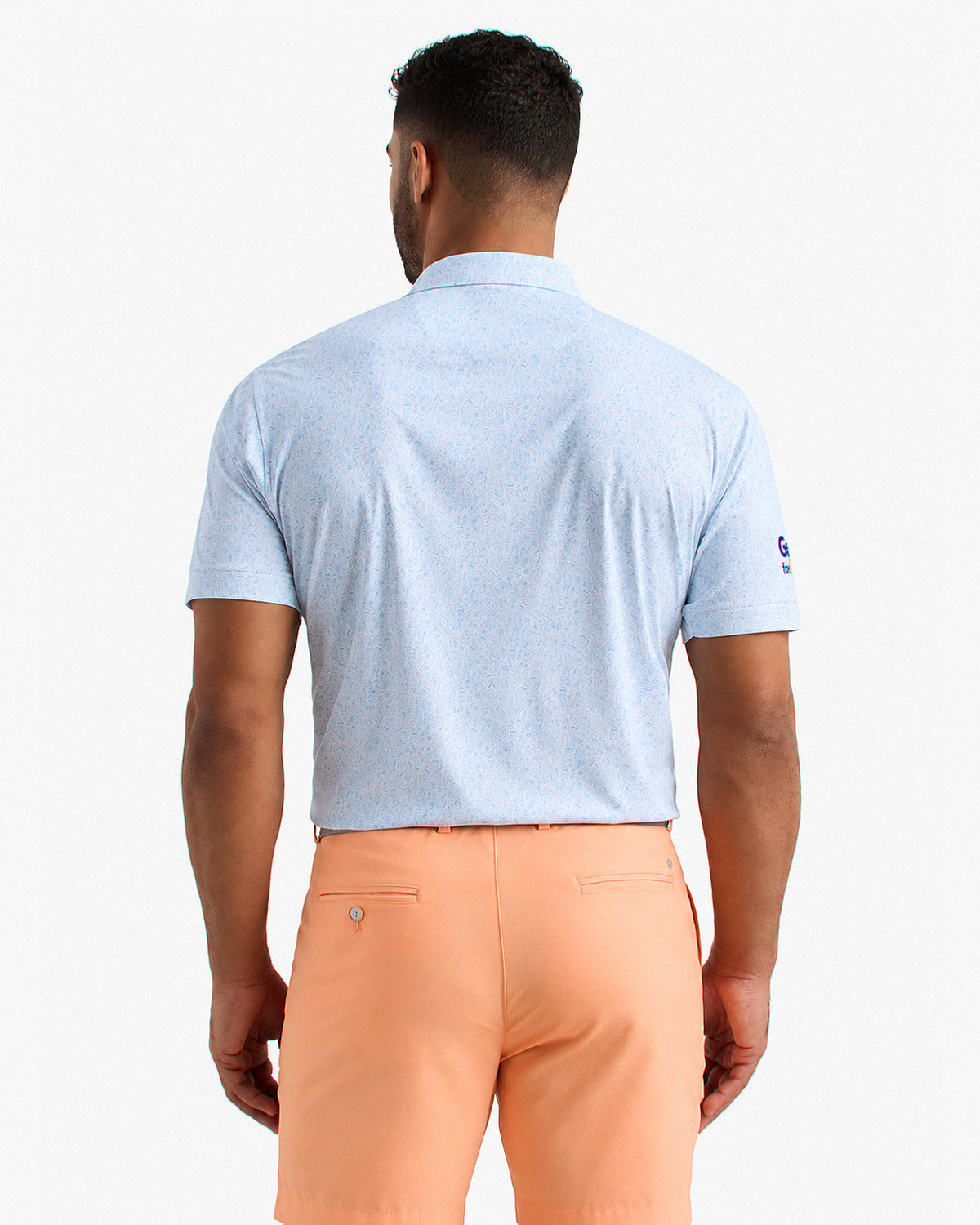 Guild for Good Peter Millar Men's Featherweight Water Hazard Performance Polo — detail